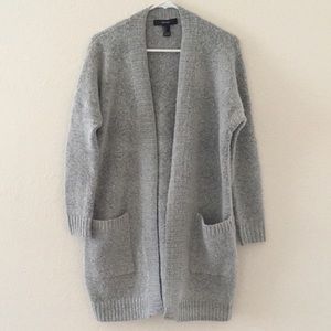 F21 longline cardigan